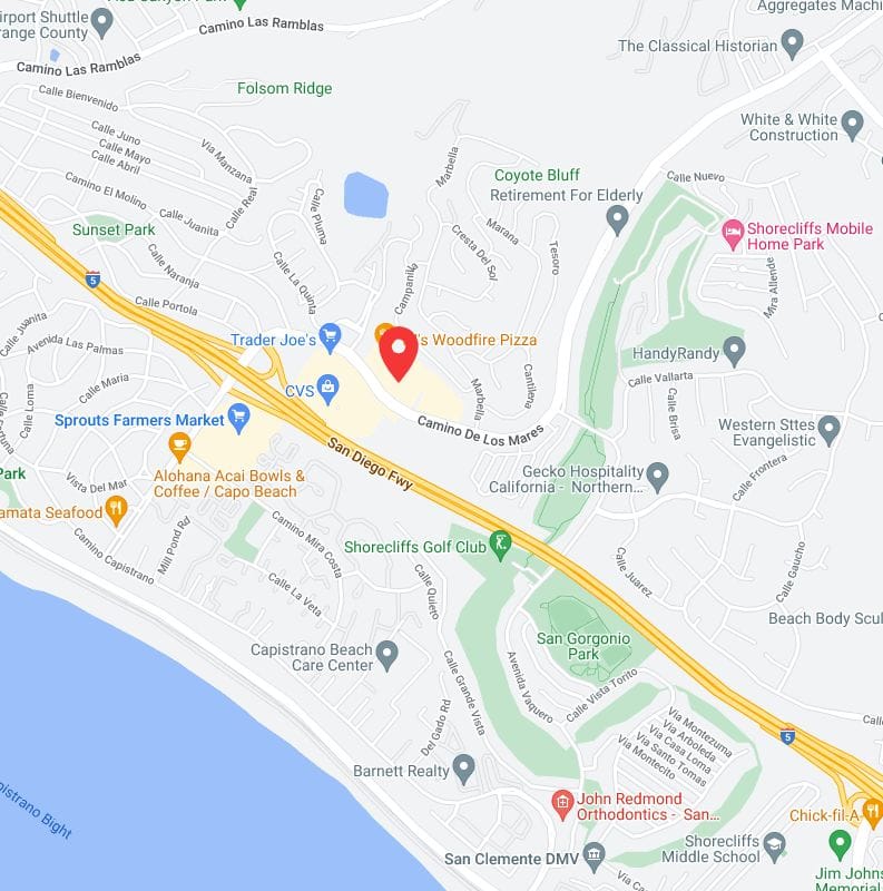 Map to San Clemente Vitality